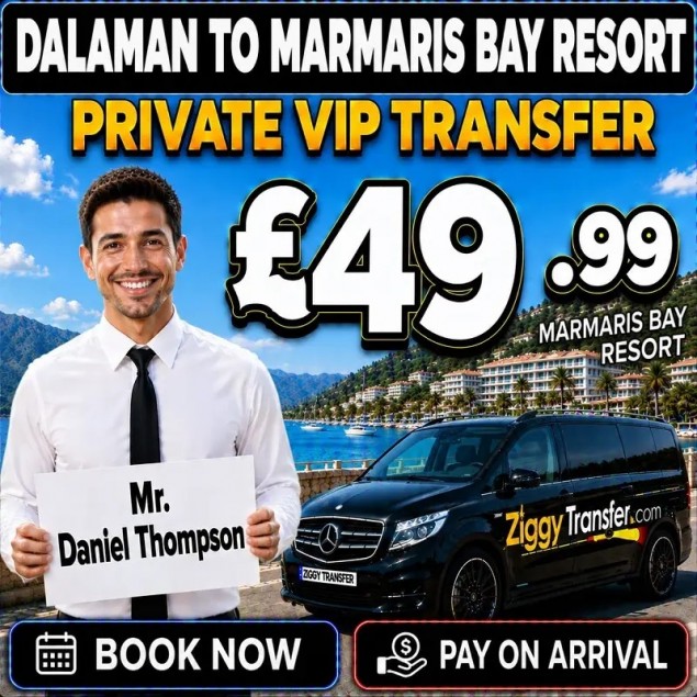 Dalaman to Marmaris Bay Resort private airport transfer
